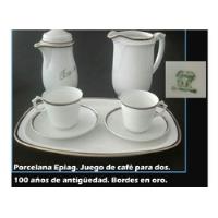 Juego De Café Te Para Cuatro. Porcelana Checa.epiag. Antiguo, usado segunda mano  Colombia 