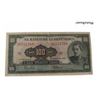 Billete De 100 Pesos Colombianos De 20 De Julio De 1965 segunda mano  Medellín