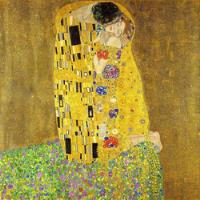 El Beso Gustav Klimt, Repro S/lienzo Laminilla De Oro, Única segunda mano  Colombia 