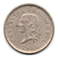Usado, 5 Centavos 1886 5 Con Barra Larga segunda mano  Colombia 