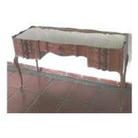 Mueble Tocador Antiguo Espejo Biselado Con Madera Tallada, usado segunda mano  Colombia 