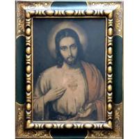 Sagrado Corazón De Jesús, Obra Enmarcada, Art Religioso, Imp segunda mano  Colombia 