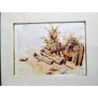 Acuarela Del Año 1901 Arte Obra segunda mano  Colombia 