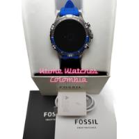 Smartwatch Fossil Garrett Gen 5 Pulso Silicona Azul, usado segunda mano  Colombia 