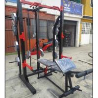 Máquina De Gym. Jaula Y Rack Y Banco, usado segunda mano  Colombia 
