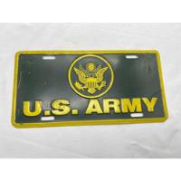 Placa Us Army Made In Usa, usado segunda mano  Colombia 