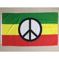 Bandera Flag Paz Rasta - Verde Amarillo Rojo segunda mano  Colombia 