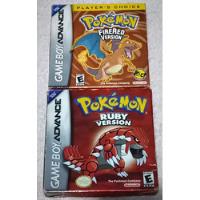 Colección Juegos: Pokémon Gameboy Fire Red Y Ruby Gba Origin, usado segunda mano  Colombia 