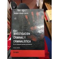Investigación Criminal Y Criminalística segunda mano  Colombia 