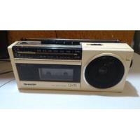 Mini Radio Am Fm Grabadora Sharp Vintage Qt15 Retro Antigua  segunda mano  Colombia 
