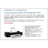 Impresora Plotter Hp Designjet T120 segunda mano  Colombia 