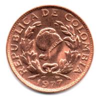 5 Centavos 1977 segunda mano  Colombia 