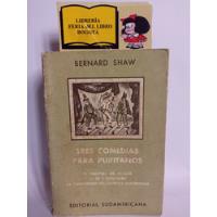Tres Comedias Para Puritanos - Bernard Shaw - 1963  segunda mano  Colombia 