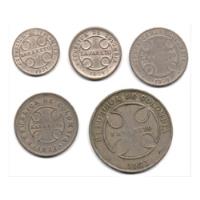 Set Monedas De Lazareto De 1921 - 1, 2, 5, 10 Y 50 Centavos, usado segunda mano  Colombia 