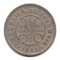 10 Centavos 1921 Lazareto segunda mano  Colombia 