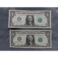 Duo Billetes Consecutivos 1 Dolar Americano Estados Unidos segunda mano  Colombia 