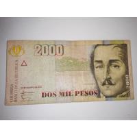 Billete De 2000 Pesos Colombianos (antiguo) Del Año 2012, usado segunda mano  Colombia 