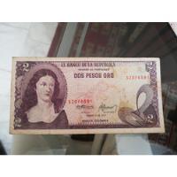 Vendo Billete Antiguo De $2 Pesos Colombiano Enero 1  1977 segunda mano  Colombia 