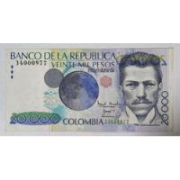 Billete Error 20000 Pesos 12/oct/2000 Colombia Xf Espejo segunda mano  Colombia 