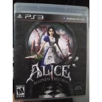 Alice Madness Returnss Playstation 3 Ps3 Físico Video Juego  segunda mano  Colombia 