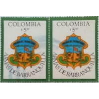 Estampillas De Colombia. Escudo De Armas De Barranquilla. segunda mano  Colombia 