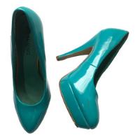 Zapatos Tacón Color Turquesa Con Plataforma Espectaculares segunda mano  Colombia 