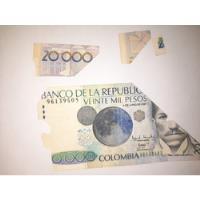 Bilete Mariposa Ó Mal Recortado Por El Banco Emisor- Error segunda mano  Colombia 