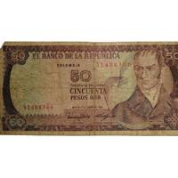 Billetes Colombianos De 50 Pesos De 1986, usado segunda mano  Colombia 