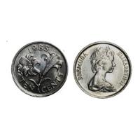 Moneda Bermuda 10 Centavos Flor De Lirio Elizabeth Ii segunda mano  Colombia 