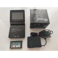 Nintendo Gba Sp Gameboy Advance Sp Negro Ags-001 + Mario W2, usado segunda mano  Colombia 