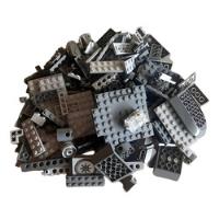 Usado, Lego 200 Piezas Grises Oscuras Y Claras De Formas Variadas. segunda mano  Colombia 