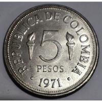 Moneda 5 Pesos Colombia 1971 Juegos Panamericano Vi Cali segunda mano  Colombia 