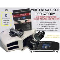 Video Beam Epson Pro G7000w  segunda mano  Colombia 