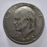 Usado, Moneda Estados Unidos 1 Dólar 1972 Eisenhower segunda mano  Colombia 