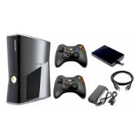  Xbox 360 Slim + Disco Duro 400 Juegos + 2 Controles + Cd´s , usado segunda mano  Colombia 
