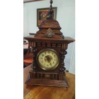 Antiguo Reloj De Mesa Año 1904 Madera Original  segunda mano  Colombia 