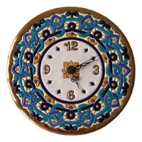 Plato Reloj Oro 24k Ceramica Decorativa Andaluza España 21cm, usado segunda mano  Colombia 