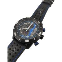 Reloj Citizen Primo Crono Sport  Negro Con Azul Pulso Cuero, usado segunda mano  Colombia 
