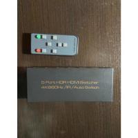 Switcher Hdmi 4k 60hz Ir 5 Port Hdr Auto Switch Con Control segunda mano  Colombia 