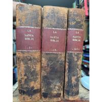 La Santa Biblia Vulgata Latina - Antigua 1868 - 3 Tomos segunda mano  Colombia 