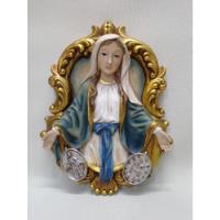 Cuadro Icono Religioso Virgen Italy Santini Marmolina Y Oleo segunda mano  Colombia 