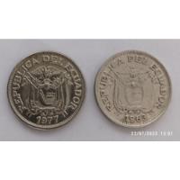Usado, 2 Monedas 50 Centavos Ecuador 1963-77 segunda mano  Colombia 