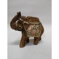 Usado, Elefante Hindu Antiguo En Madera Cedro Bronce Y Cobre segunda mano  Colombia 