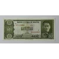 Billete 10 Pesos Bolivianos 1962 Bolivia Xf segunda mano  Colombia 