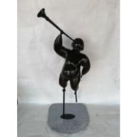 Escultura De Pie Antigua Bronce El Trompetista Vurkovitsky segunda mano  Colombia 
