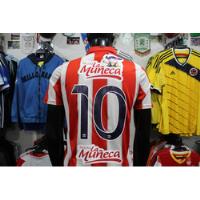 Usado, Camiseta Junior De Barranquilla 2014 #10 Talla S  segunda mano  Colombia 