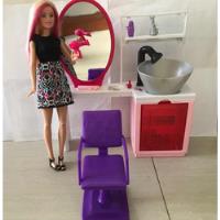 Salón De Belleza Barbie Con Accesorios Para Barbie Incluidos segunda mano  Colombia 