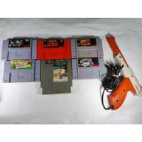 Lote Juegos Nintendo Super Nintendo + Zapper Usado , usado segunda mano  Colombia 