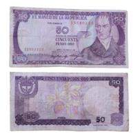 Billete 50 Pesos Oro Colombia - Antiguo Y Coleccionable segunda mano  Colombia 