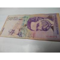 Usado, Billete 50.000 Pesos Colombianos Antiguo  segunda mano  Colombia 
